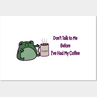 ASJD: Grumpy Coffee Frog Posters and Art